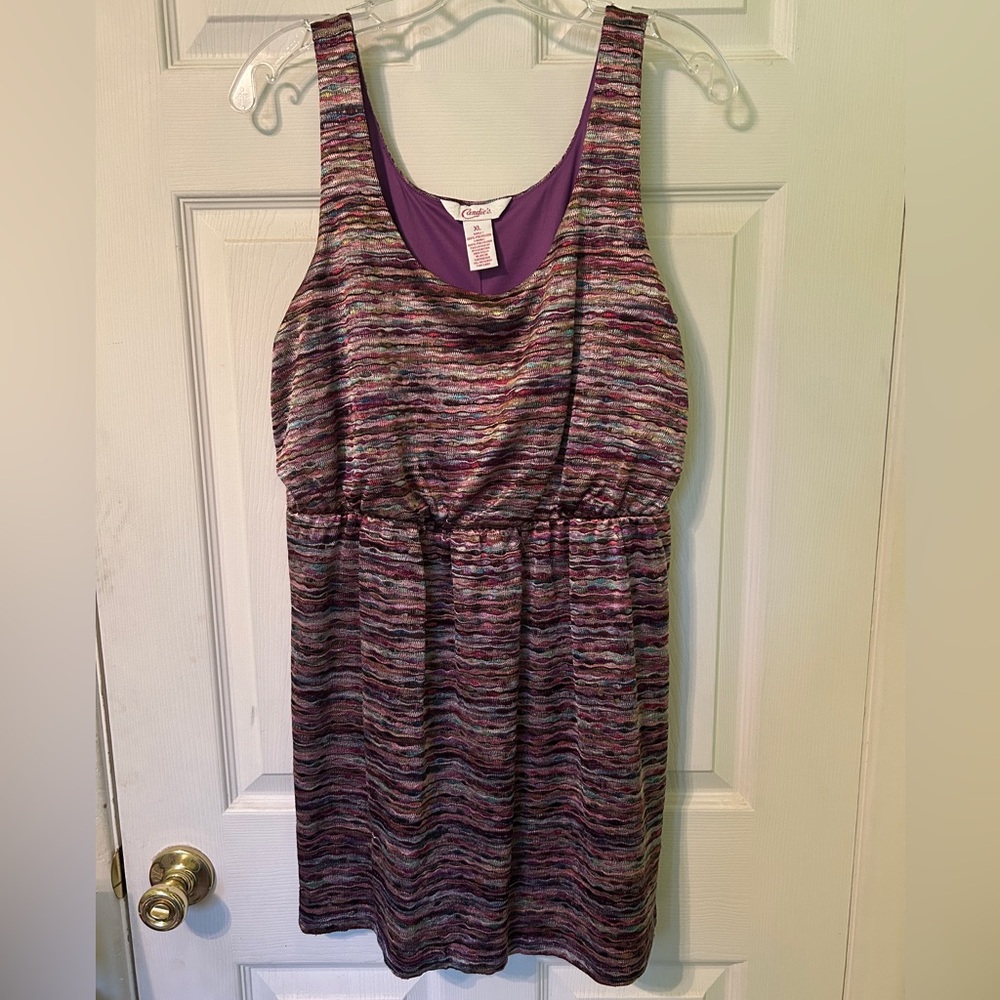 Candie’s rainbow mini dress XL